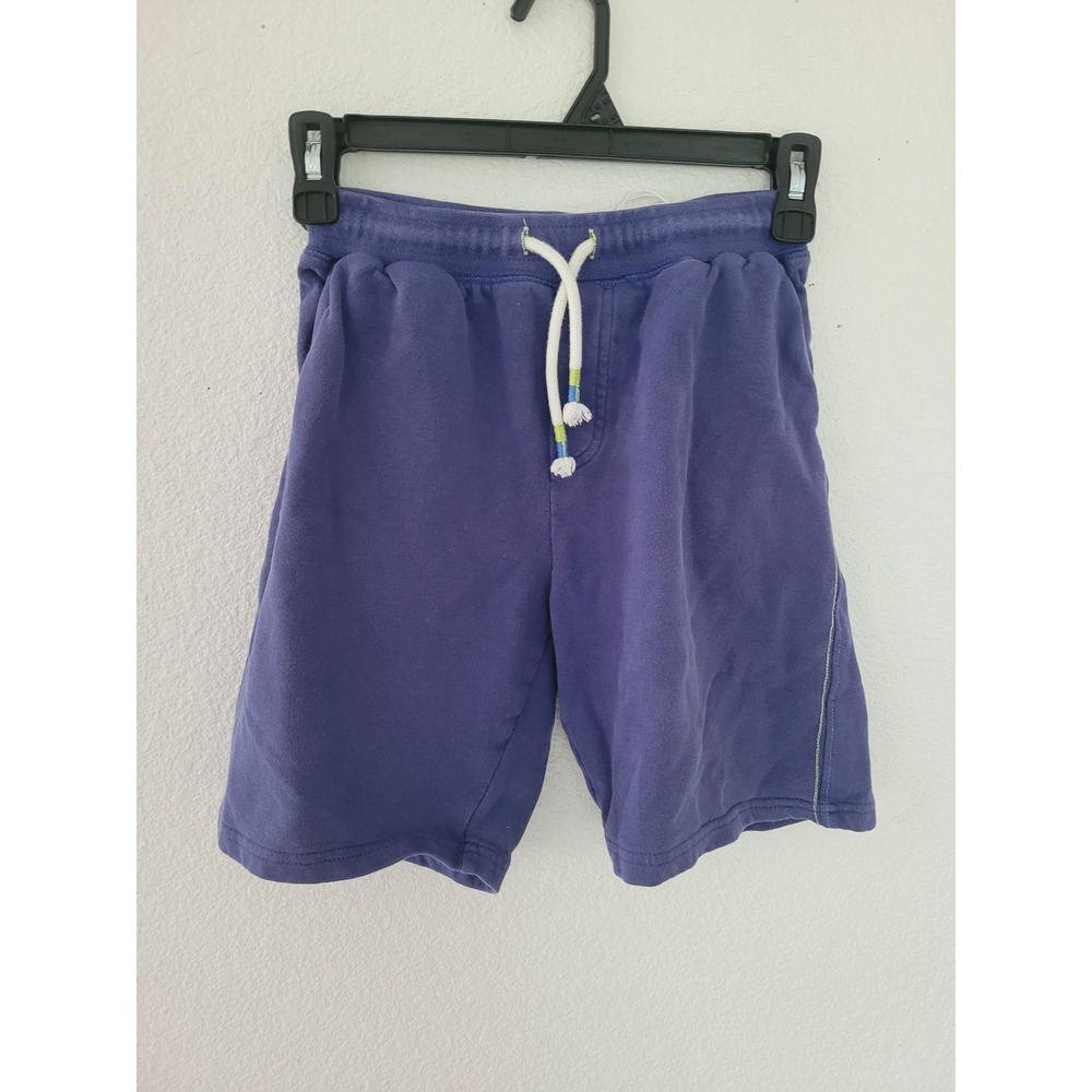 Boden Boys Blue French Terry Sweat Shorts Size 12Y Elastic Waist #8